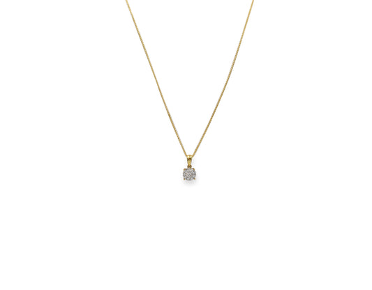 18K Gold Necklace with diamonds