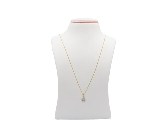 18K Gold Necklace with diamonds