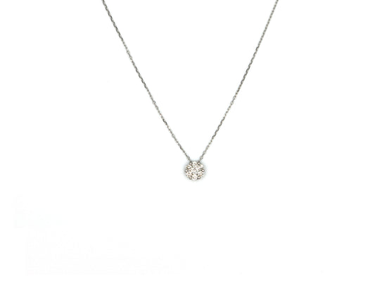 18K White Gold Necklace With Diamonds