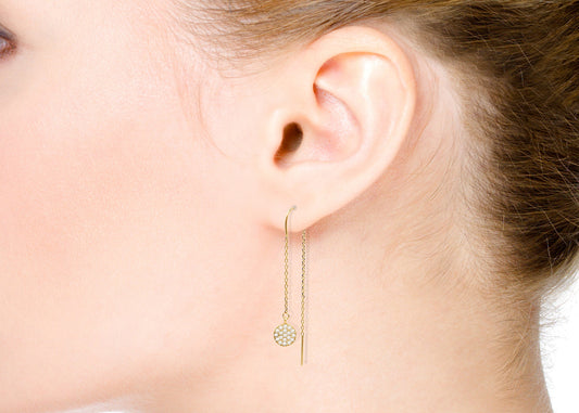 18k Gold tiktok design earrings BG20005788/E01317