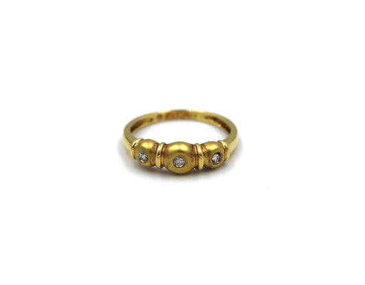 18K Gold Ring With Diamond KTL15644