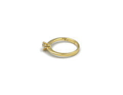 18K Gold Ring With half carat Diamond LMR06145