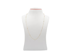 18K Gold Bowl Design Necklace N00480