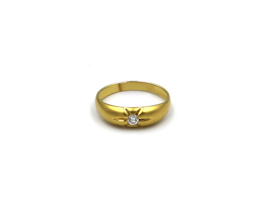 18K Gold Ring With Diamond ST00668