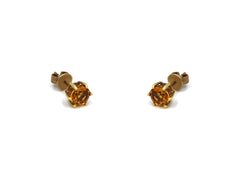 18K Gold Earring With Citrine Gemstone GP00115