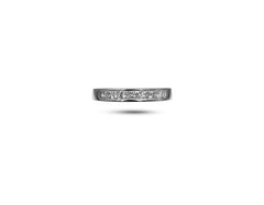 18K White Gold Half eternity Ring With Diamonds LMR02262