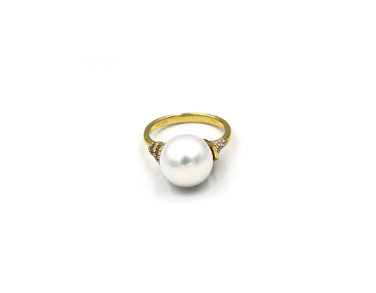 18K Gold With South Sea pearl And Diamonds LMR05832