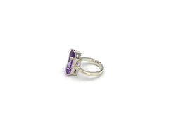 Silver ring With Amethyst Gemstone LMR07591