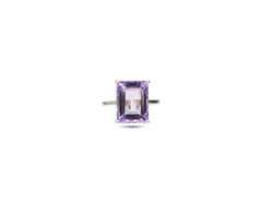 Silver ring With Amethyst Gemstone LMR07591