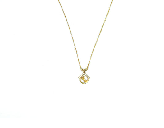 Infinity Necklace with Hearts