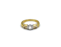 18K Gold Ring With Diamond NL79564