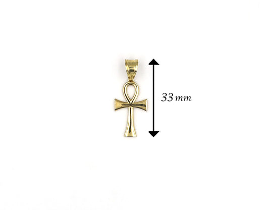 18K Gold Egyptian Ankh cross Pendant BG20004531/P00841