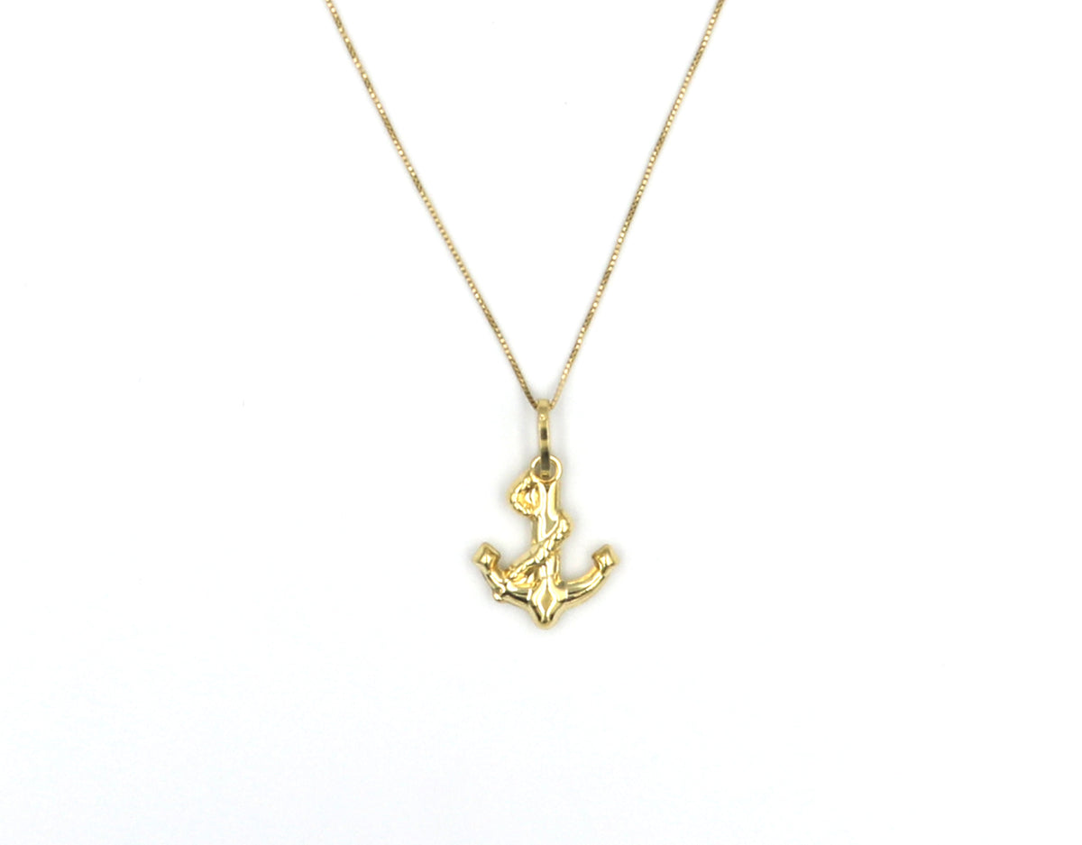 18K Gold Anchor Pendant BG20005483/P00949