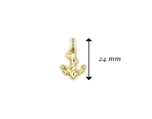 18K Gold Anchor Pendant BG20005483/P00949