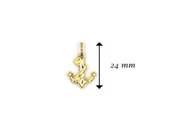 18K Gold Anchor Pendant BG20005483/P00949