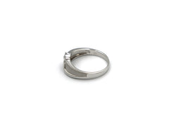 18K White Gold Ring With Diamond SK01589