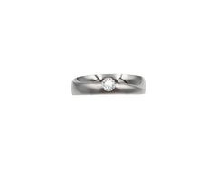 18K White Gold Ring With Diamond SK01981