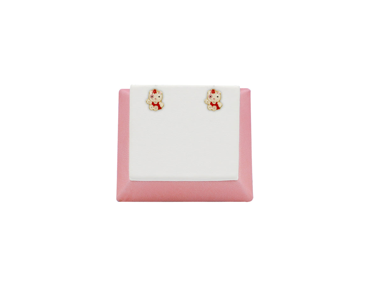 18K Gold Earring Hello Kitty Design SP 07SET02 ER