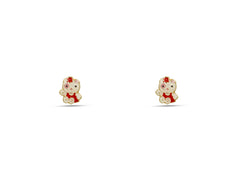 18K Gold Earring Hello Kitty Design SP 07SET02 ER