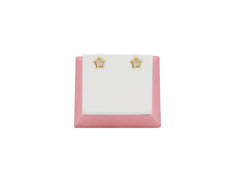 18K Gold Earring Star design With mini mother of pearl SP 08/02