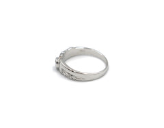 18K White Gold Ring With Diamond ST00097