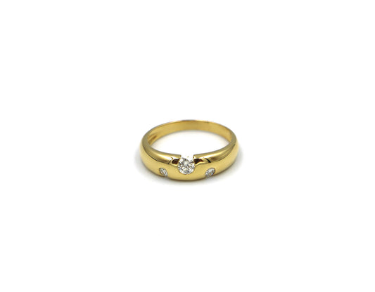 18K Gold Ring With Diamond ST01708