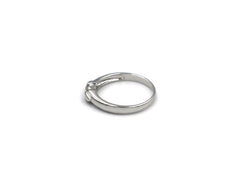 18K White Gold Ring With Diamond ST02691