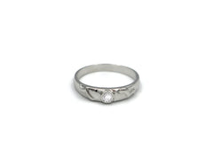 18K White Gold Ring With Diamond ST03049