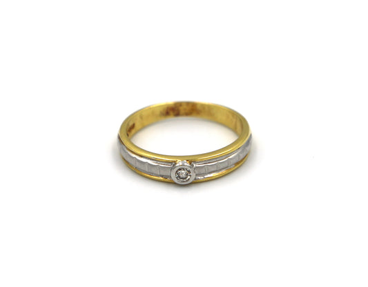 18K Gold Ring diamond ST08550