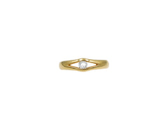 18K Gold Ring Split shank With Diamond UR11764