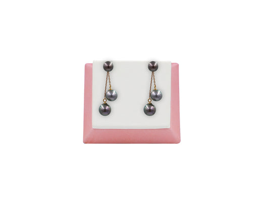 18K Gold Earring With Fresh Water pearl WJ004914