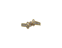 18K Gold Ring With Diamonds Z591